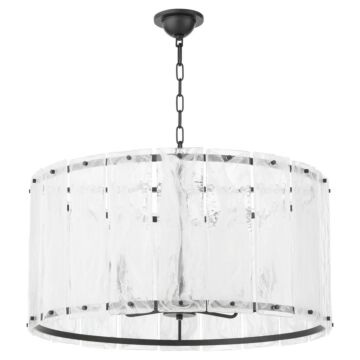 Prestige Eight Light Pendant in Matte Black by Quorum International