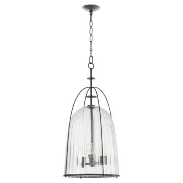 Alice Three Light Pendant in Matte Black by Quorum International