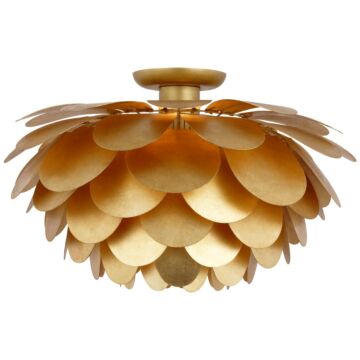 Cynara LED Flush Mount in Gild by Visual Comfort Signature