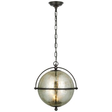 Bayridge LED Pendant in Aged Iron by Visual Comfort Signature