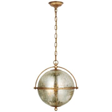 Bayridge LED Pendant in Gilded Iron by Visual Comfort Signature