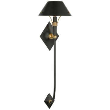 Turlington LED Wall Sconce in Bronze and Hand-Rubbed Antique Brass by Visual Comfort Signature
