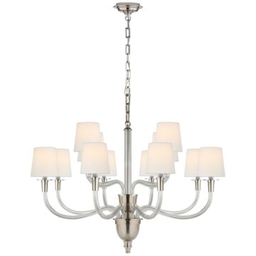 Vivian  Chandelier in Polished Nickel by Visual Comfort Signature