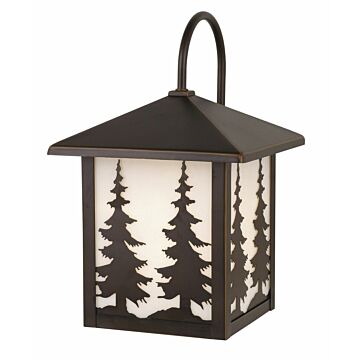 Yosemite 1-Light Outdoor Wall Mount in Burnished Bronze