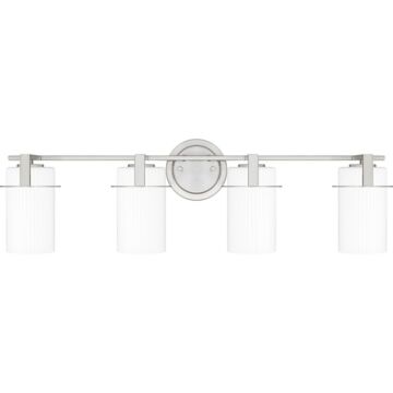 Seymour Four Light Bath in Brushed Nickel by Quoizel