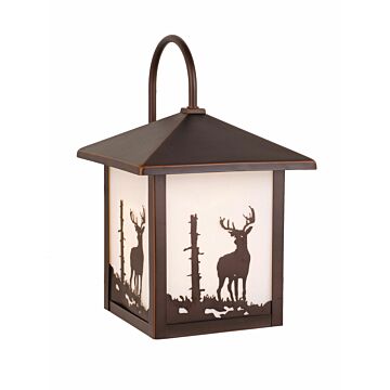 Bryce 1-Light Outdoor Wall Mount in Burnished Bronze