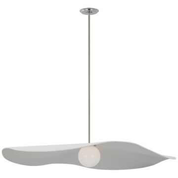 Mahalo LED Pendant in Polished Nickel by Visual Comfort Signature