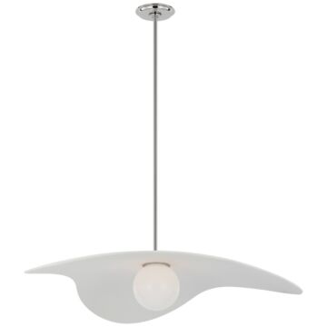 Mahalo LED Pendant in Polished Nickel by Visual Comfort Signature