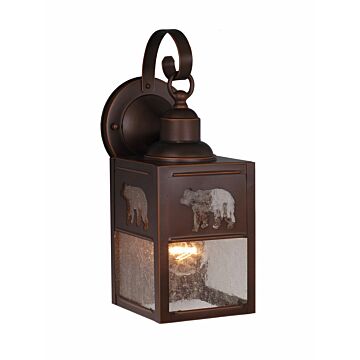 Bozeman 1-Light Outdoor Wall Mount in Burnished Bronze