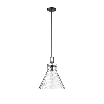 Barlon One Light Pendant in Matte Black by Millennium