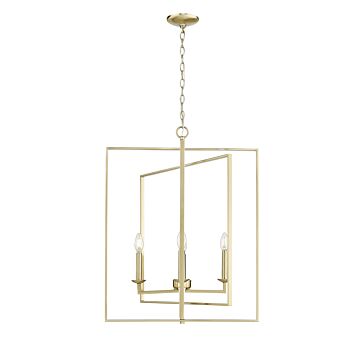 Nellis Four Light Pendant in Modern Gold by Millennium