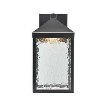 Aaron LED Outdoor Wall Sconce in Powder Coated Black by Millennium