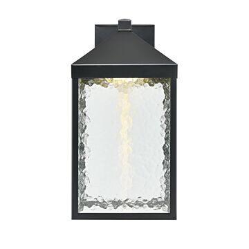 Aaron LED Outdoor Wall Sconce in Powder Coated Black by Millennium