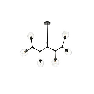 Cavoli 6-Light Chandelier in Black