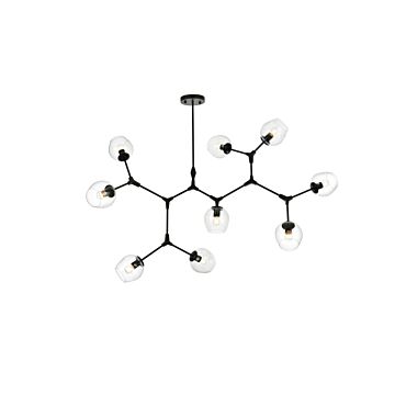 Cavoli 9-Light Chandelier in Black