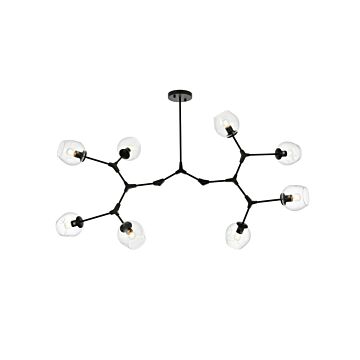 Cavoli 8-Light Chandelier in Black