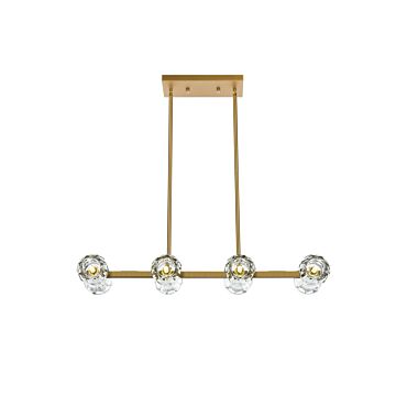 Eren 8-Light Pendant in Satin Gold