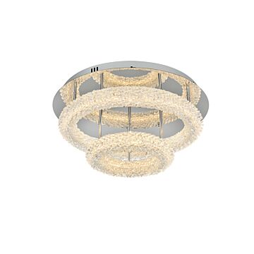 Bowen 2-Light LED Flush Mount in Chrome
