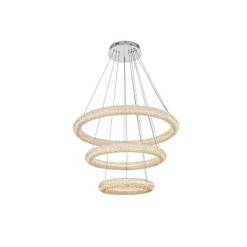Bowen 3-Light LED Chandelier in Chrome