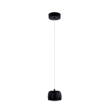 Frascati LED Pendant in Matte Black by Justice Designs