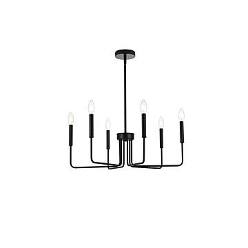 Willa 6-Light Pendant in Black