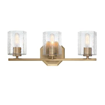Haven 3-Light Bathroom Vanity Light in Old Satin Brass