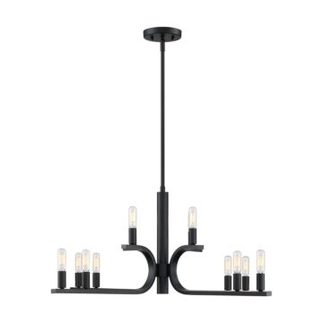 Skye 12-Light Chandelier in Matte Black