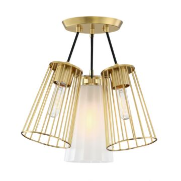 Liana 4-Light Semi-Flush Mount in Brushed Gold