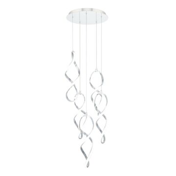 Interlace LED Chandelier in Chrome by W.A.C. Lighting