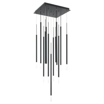 Viggo LED Chandelier in Black by W.A.C. Lighting