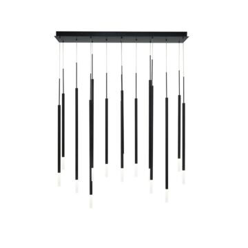 Viggo LED Chandelier in Black by W.A.C. Lighting
