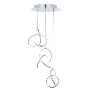 Vornado LED Chandelier in Chrome by W.A.C. Lighting