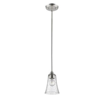 Natalie One Light Mini Pendant in Satin Nickel by Millennium