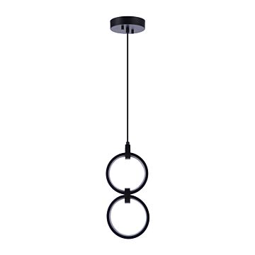 Context LED Pendant in Flat Black by Craftmade