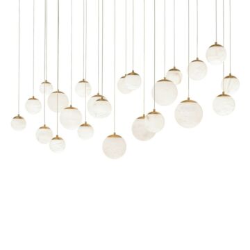 Pisces LED Pendant in Aged Brass by Modern Forms