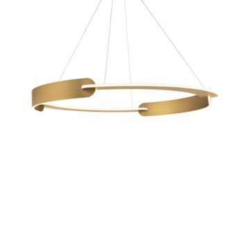 Ilios 1-Light Pendant Chandelier Light in Brass - Antique