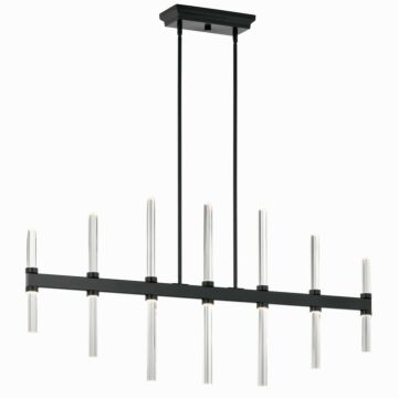 Sycara LED Linear Chandelier in Black by Kichler