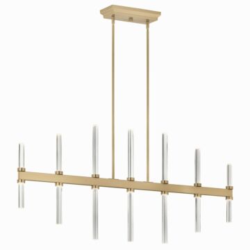 Sycara LED Linear Chandelier in Champagne Bronze by Kichler