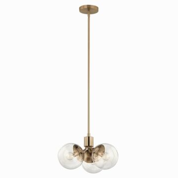 Silvarious Three Light Chandelier in Champagne Bronze by Kichler