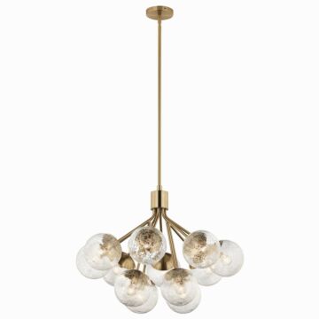 Silvarious 12 Light Chandelier Convertible in Champagne Bronze by Kichler