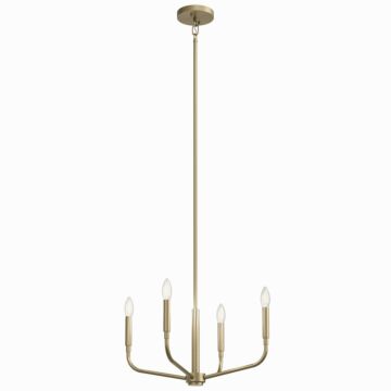 Madden Four Light Chandelier Semi Flush Mount in Champagne Bronze by Kichler