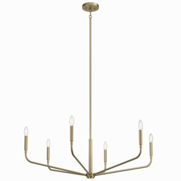 Madden Six Light Chandelier in Champagne Bronze by Kichler