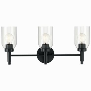 Madden Three Light Vanity in Black by Kichler