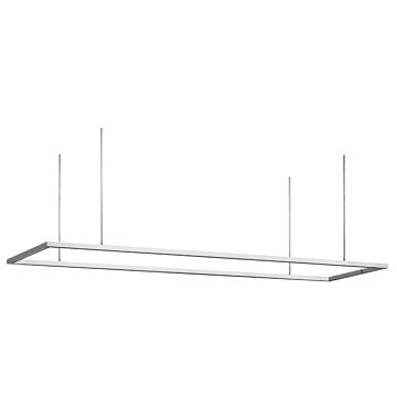 Stagger LED Linear Suspension in Polished Stainless Steel by Visual Comfort Modern