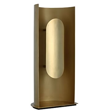 Shielded LED Table Lamp in Hand Rubbed Antique Brass by Visual Comfort Modern