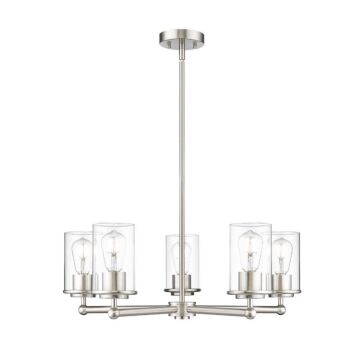 Thayer  Chandelier in Brushed Nickel by Z-Lite