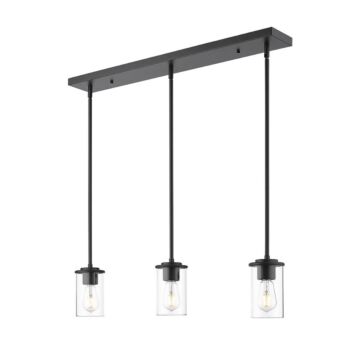 Thayer  Pendant in Matte Black by Z-Lite