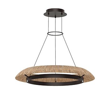 Noa LED Chandelier in Bronze by Visual Comfort Modern