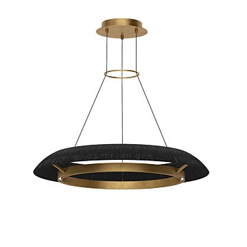 Noa LED Chandelier in Hand Rubbed Antique Brass by Visual Comfort Modern