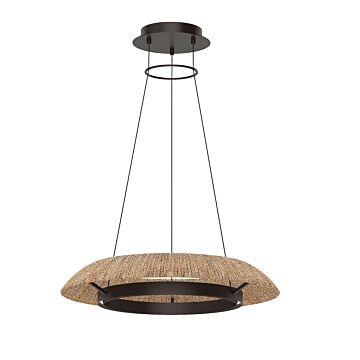 Noa LED Chandelier in Bronze by Visual Comfort Modern